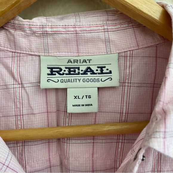 ARIAT Womens Floral Embroidered Western Snap Button Front Blouse Size XL Pink - Picture 3 of 7